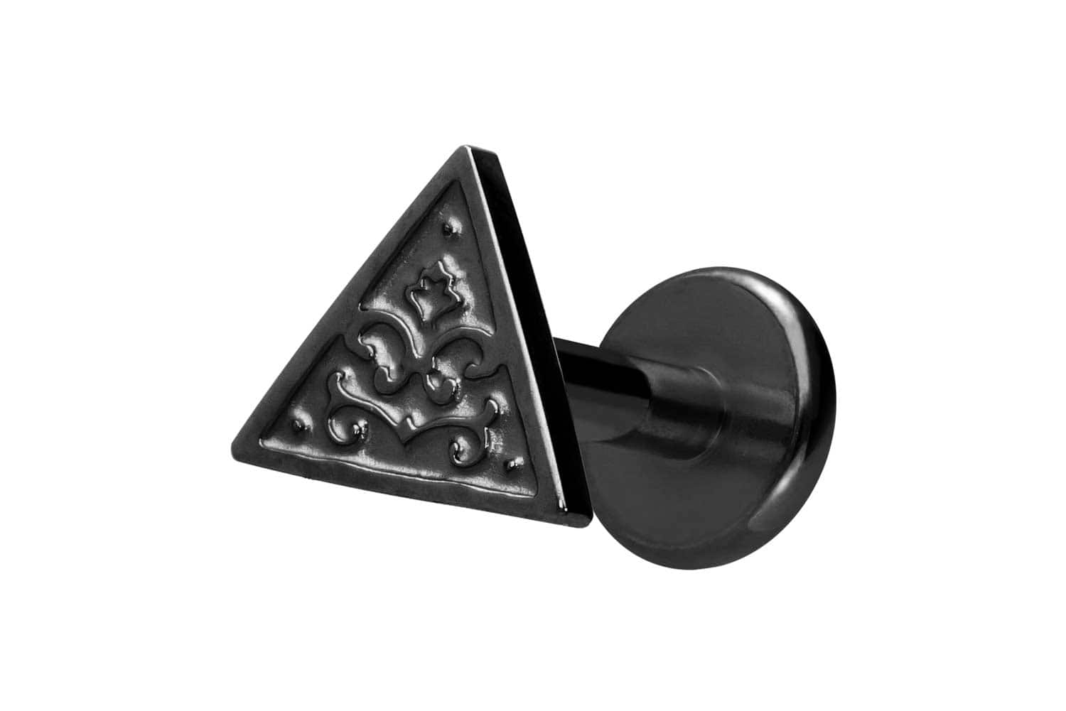 Titan Labret Piercing mit Innengewinde DREIECK